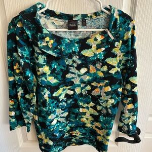 Rafaella Multicolor Abstract Top